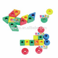 Hotsale kids plastic bead threading toys